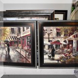A13. Brent Heighton framed Art in Motion prints.